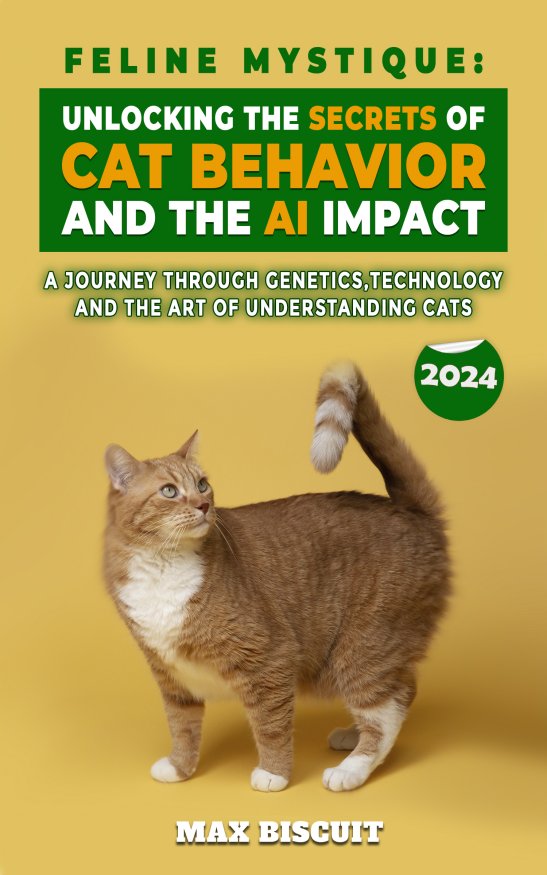 Book cover: NEW 2024 - Feline Mystique: Unlocking the Secrets of Cat Behavior and the AI Impact: Unravelling the Mysteries of Your Cat's Mind, Emotions, and Behavior